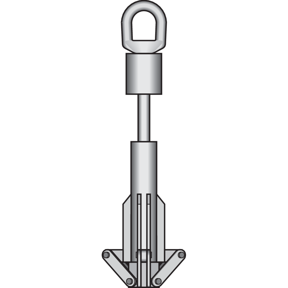 Cable drum lifter illustration