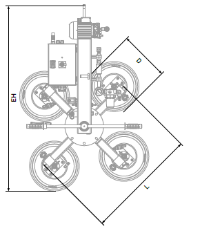 Vacuum Lifter AERO-WINDOW drawing