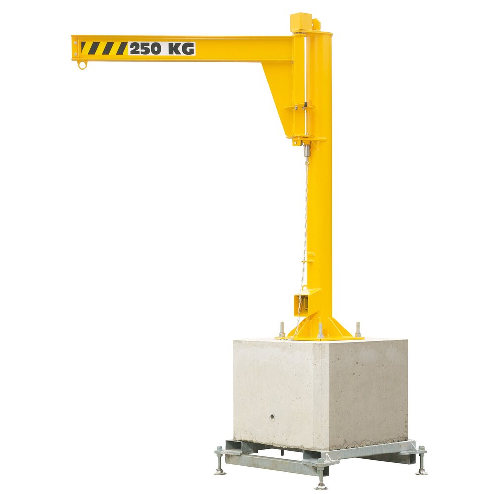 Pillar jib crane, underbraced, 270 mobile PFI MOB