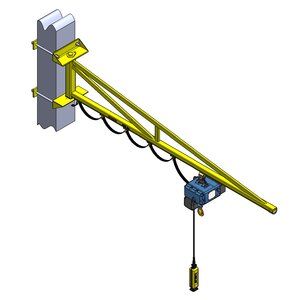 Column Mounted Jib Crane with Clamp Around