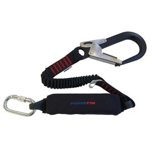 Lanyards with shock absorber
