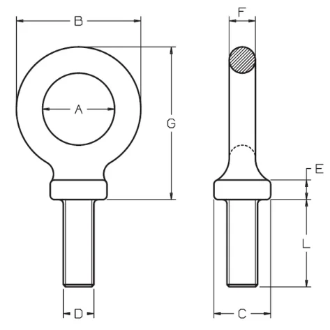 Eyebolt for lifting - alloy steel | CERTEX Denmark