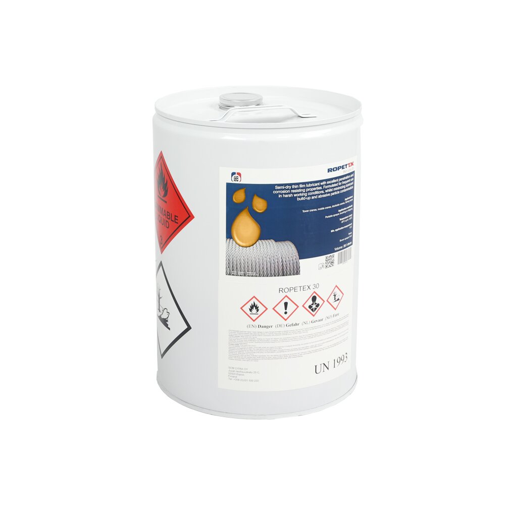 ROPETEX thin lube 30 i en 20-liters beholder