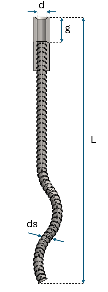 Lifting Socket with long-wavy Tail Bar drawing Lifting Socket with long-wavy Tail Bar drawing