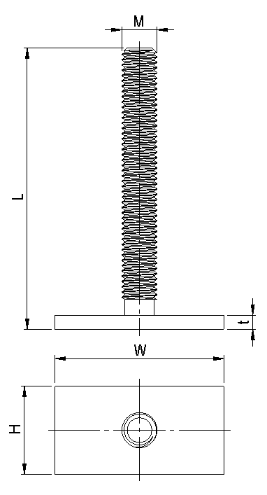 Threaded rod for Starcon formers drawing | © CERTEX Danmark A/S