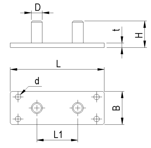 Starcon holdeplade til recess-former_dwg