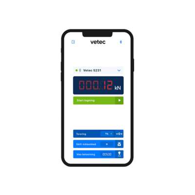 App for V-link dynamometer