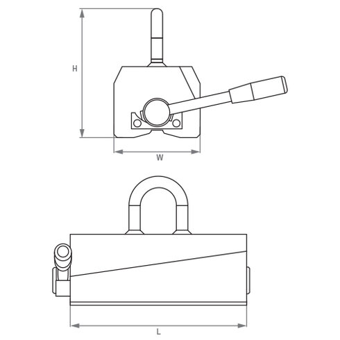 Løftemagnet NEO tegning | © CERTEX Danmark A/S