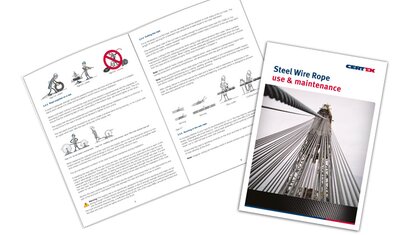 Steel wire rope use and maintenance | © CERTEX Danmark A/S Steel wire rope use and maintenance | © CERTEX Danmark A/S