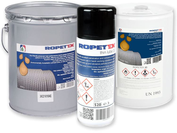 Ropetex lubricants