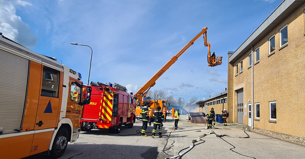 Indsatsleder øvelse i gang hos CERTEX Danmark A/S | © CERTEX Danmark A/S